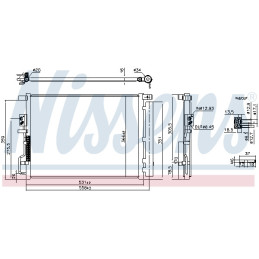 NISSENS 941290 Air conditioning condenser