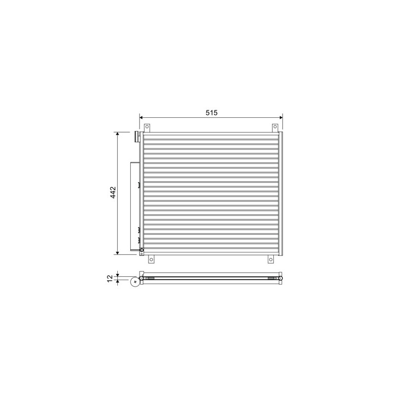 VALEO 822655 Air conditioning condenser