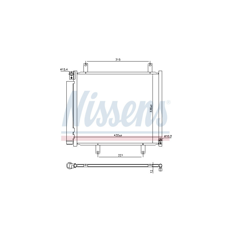NISSENS 940932 Air conditioning condenser