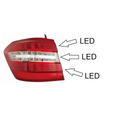 Fanale Posteriore Sinistra LED per Mercedes-Benz Classe E S212 Familiare (2009-2012) - DEPO 440-1979L-AE