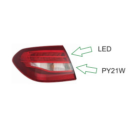Zadní světlo Levé LED pro Mercedes-Benz C-Class S205 Estate (2014-2018) - DEPO 440-19A6L-WE