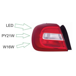 Lampa Tylna Lewa LED dla Mercedes-Benz GLA X156 (2013-2016) - DEPO 440-19A1L-UE