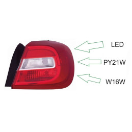 Zadné svetlo pravé LED pre Mercedes-Benz GLA X156 (2013-2016) - DEPO 440-19A1R-UE