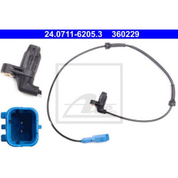 Front ABS Sensor for Peugeot 206 206+ ATE 24.0711-6205.3