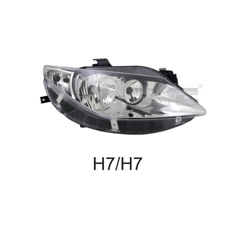 Reflektor prawy dla SEAT Ibiza IV (2008-2012) - TYC 20-11971-25-2