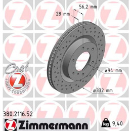 ZIMMERMANN 380.2116.52 Brake Disc