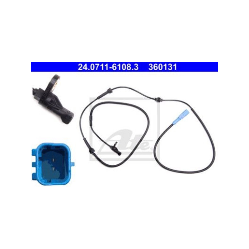 Rear ABS Sensor for Citroen C5 I C5 II ATE 24.0711-6108.3