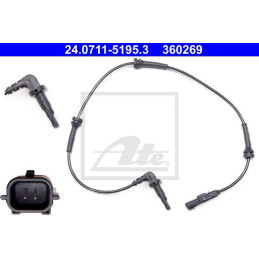 Front Right ABS Sensor for Renault Laguna III (2007-2015) ATE 24.0711-5195.3