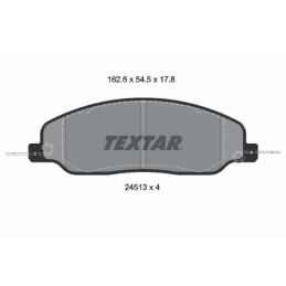FRONT Brake Pads for Ford Mustang USA V S197 (2005-2009) TEXTAR 2451301