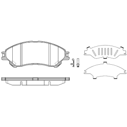 FRONT Brake Pads for Mercedes-Benz W205 S205 C205 A205 W213 S213 Roadhouse 21592.08