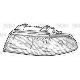 Headlight  - VALEO 087496